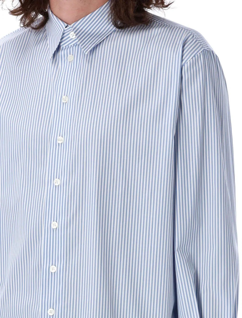 Saint Laurent Striped Button-Up Shirt