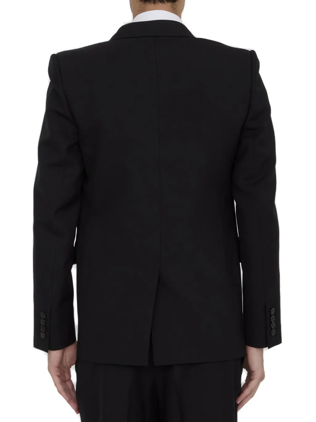 Saint Laurent Double-Breasted Long-Sleeved Jacket
