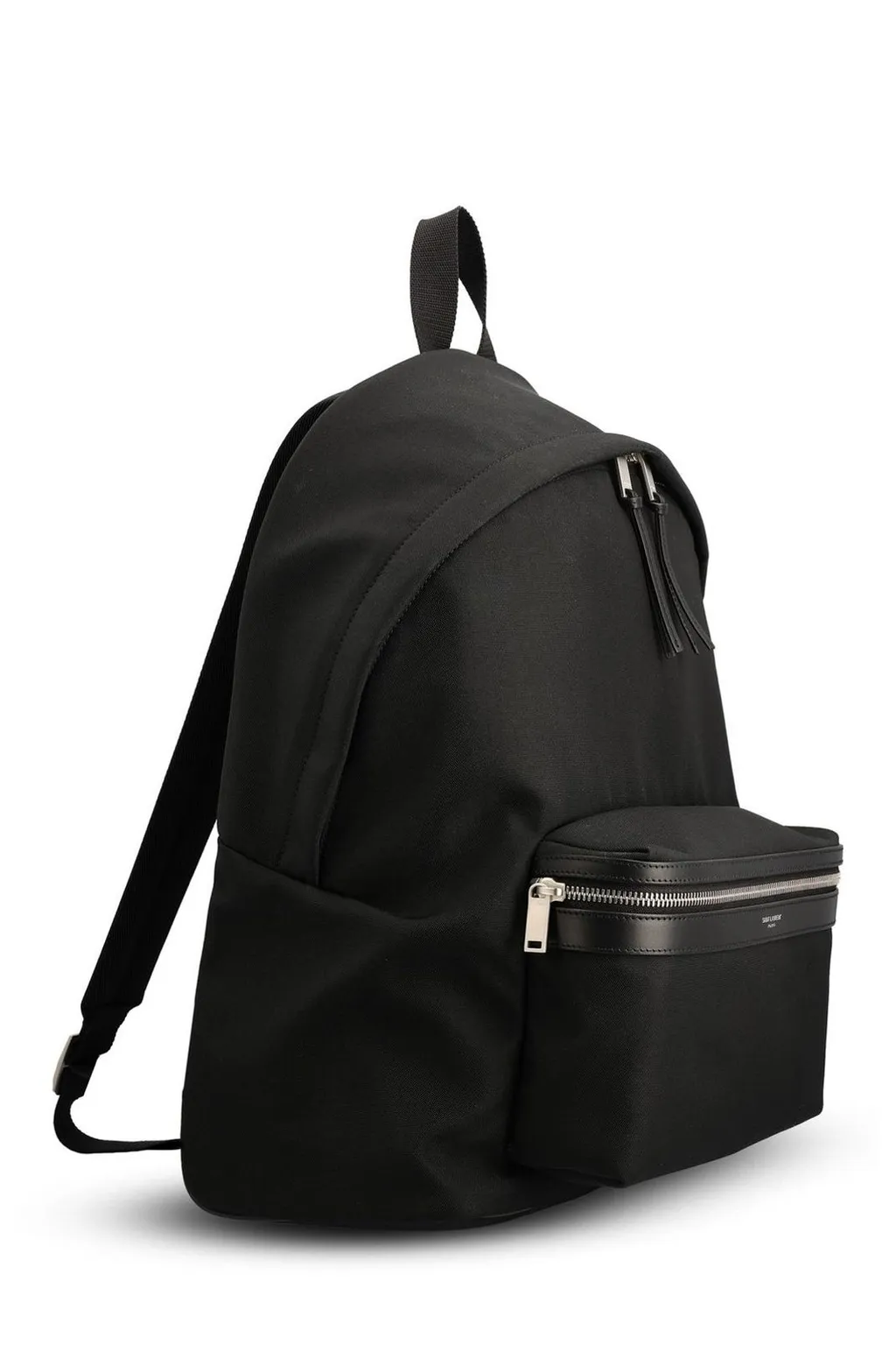 Saint Laurent Logo Stamp Zip-Up Backpack