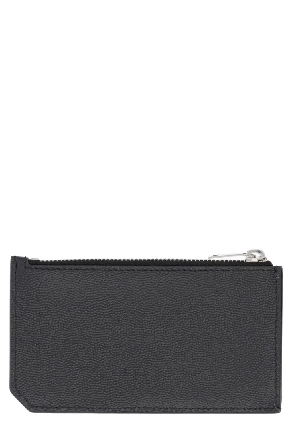 Saint Laurent Logo Stamp Zip-Up Wallet