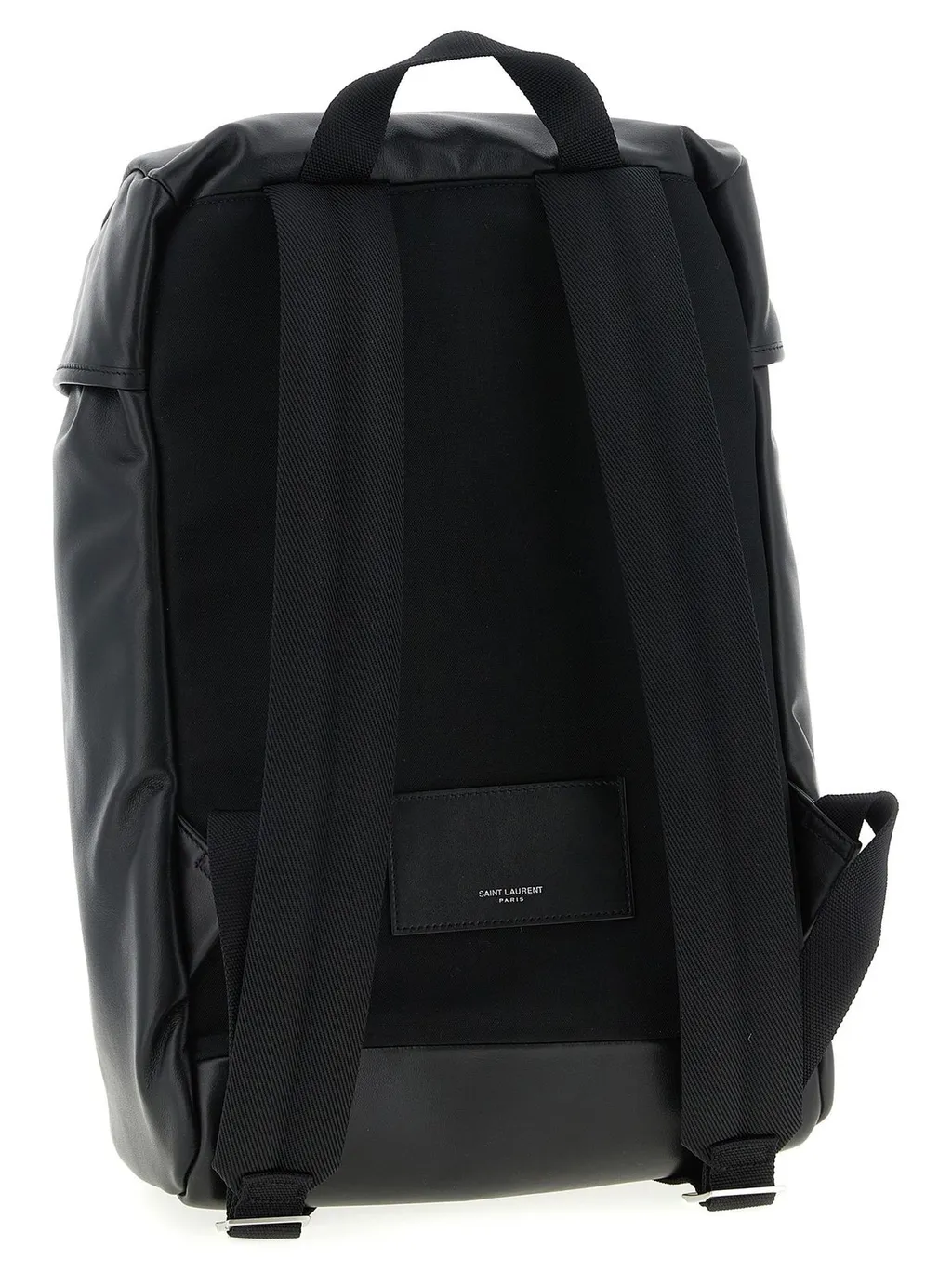 Saint Laurent Logo Printed Buckle Fastening Backpack