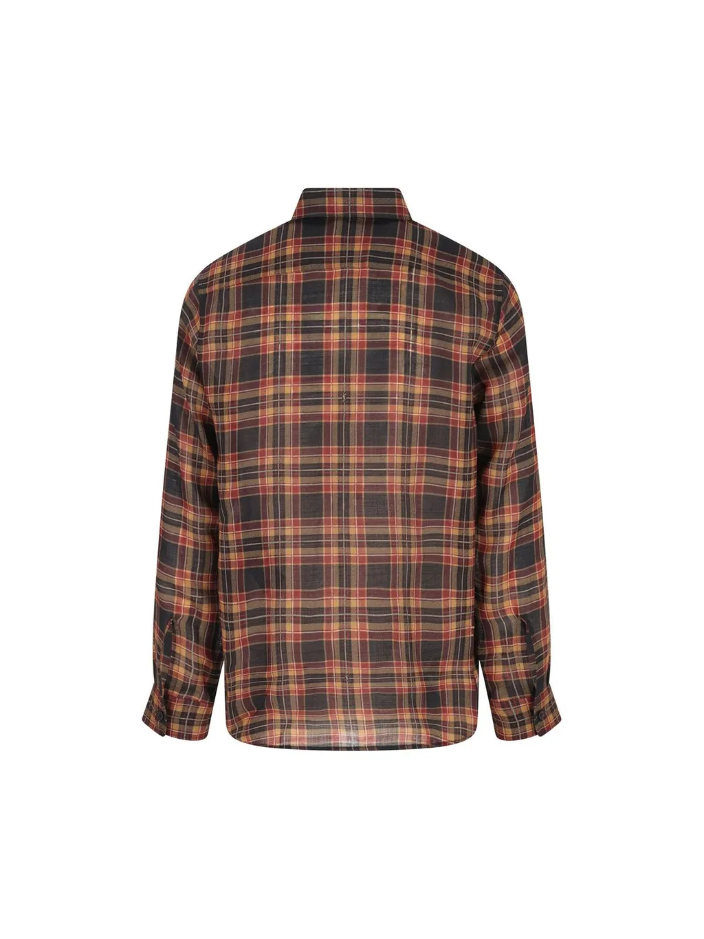 Saint Laurent Cassandre Checked Button-Up Shirt