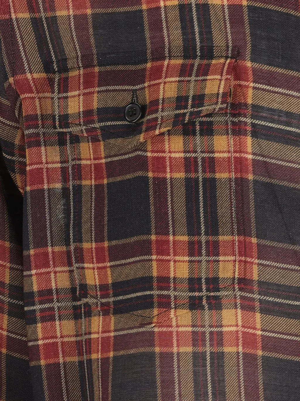 Saint Laurent Cassandre Checked Button-Up Shirt