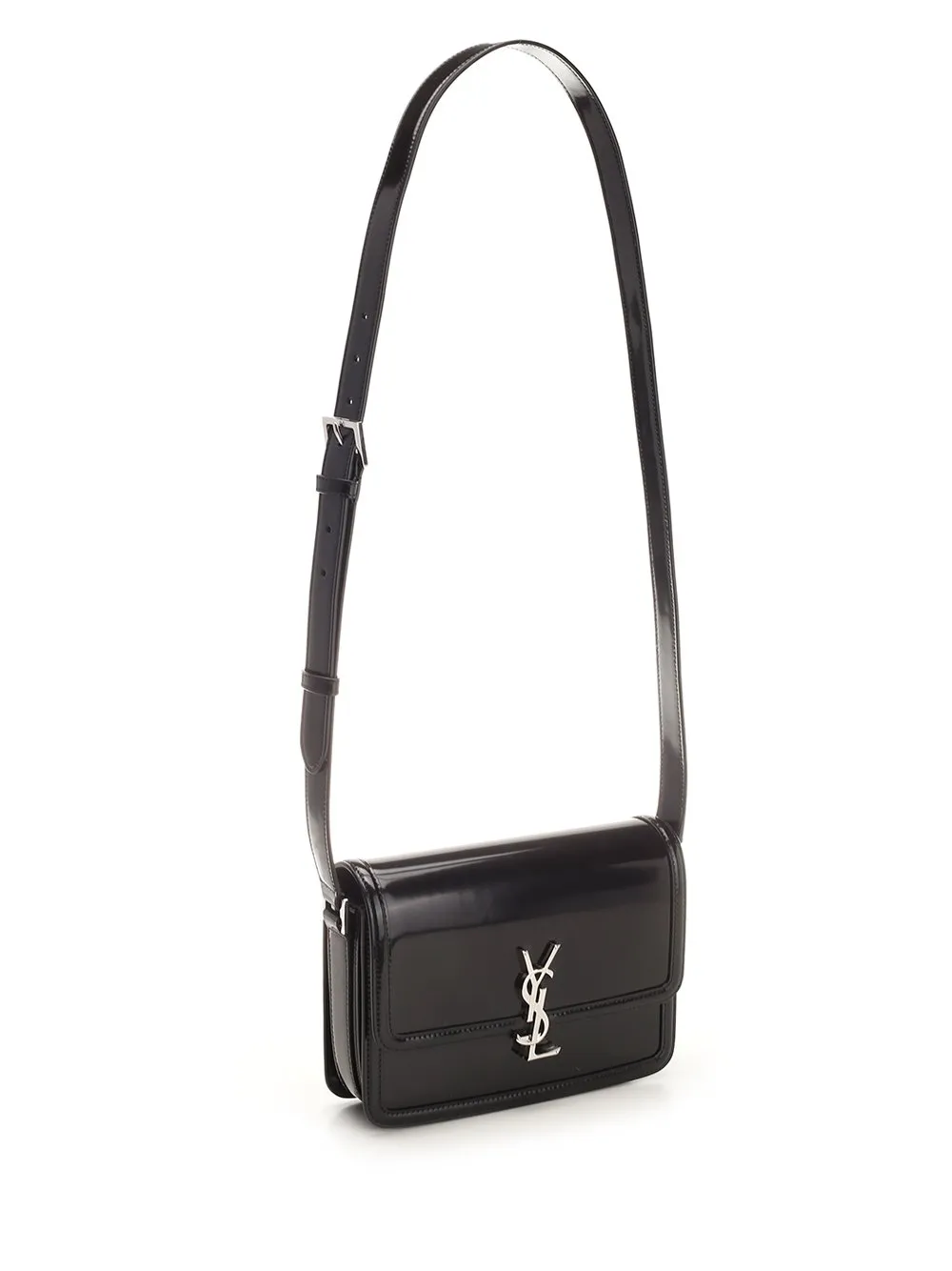 Saint Laurent Solferino Logo Plaque Medium Shoulder Bag