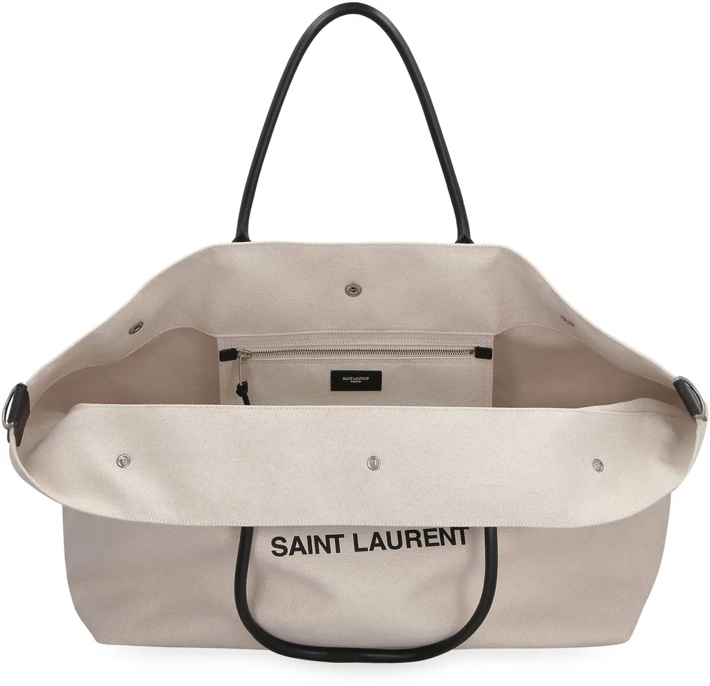 Saint Laurent Rive Gauche Printed Maxi Tote Bag