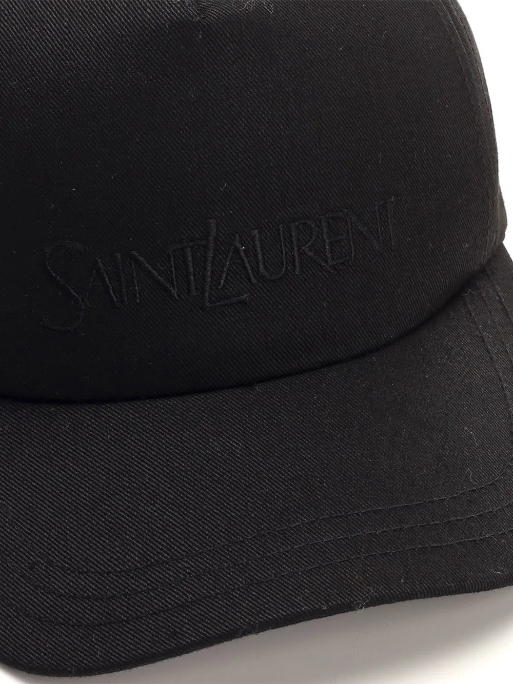Saint Laurent Logo Embroidered Baseball Cap