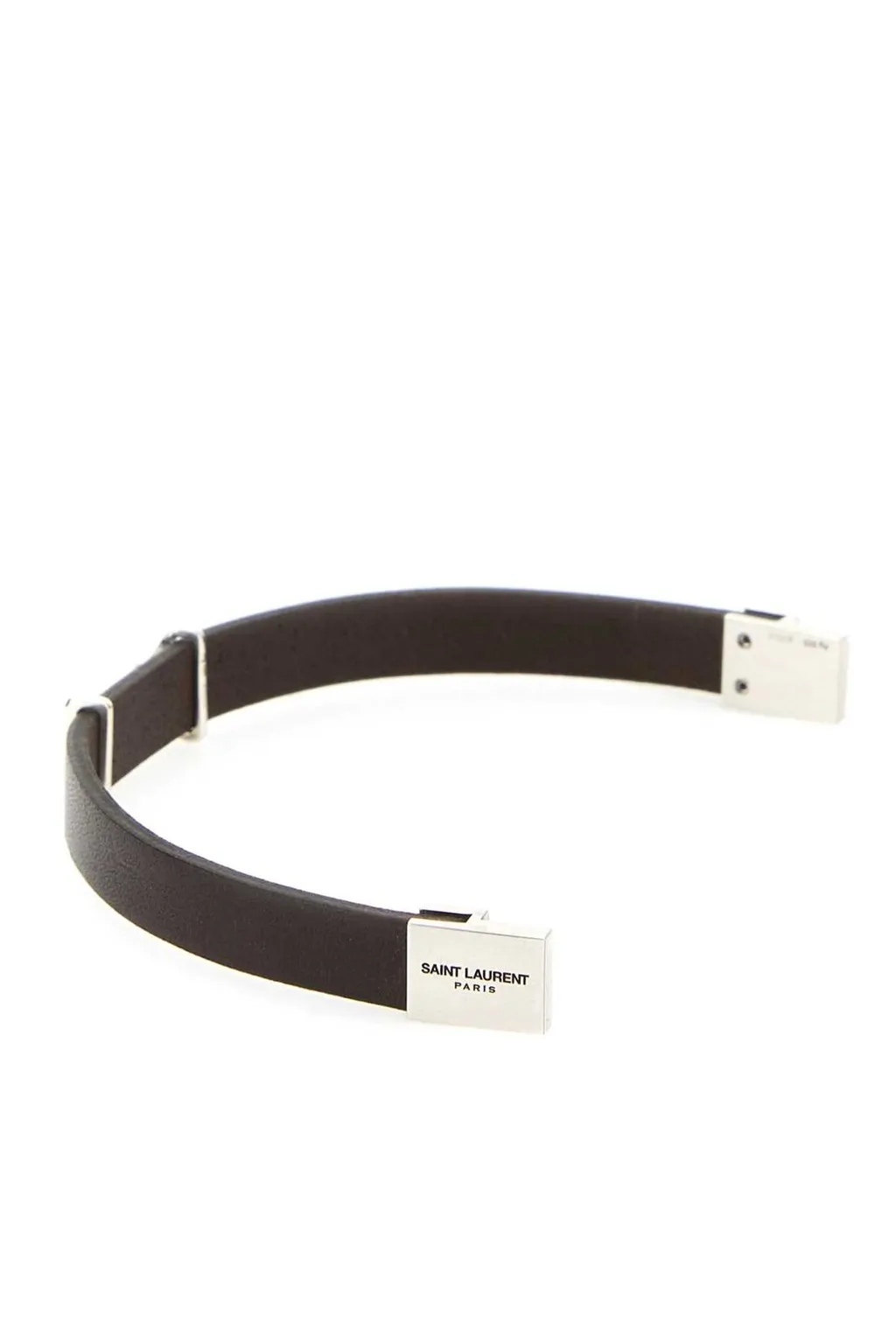 Saint Laurent Cassandre Logo Plaque Bracelet