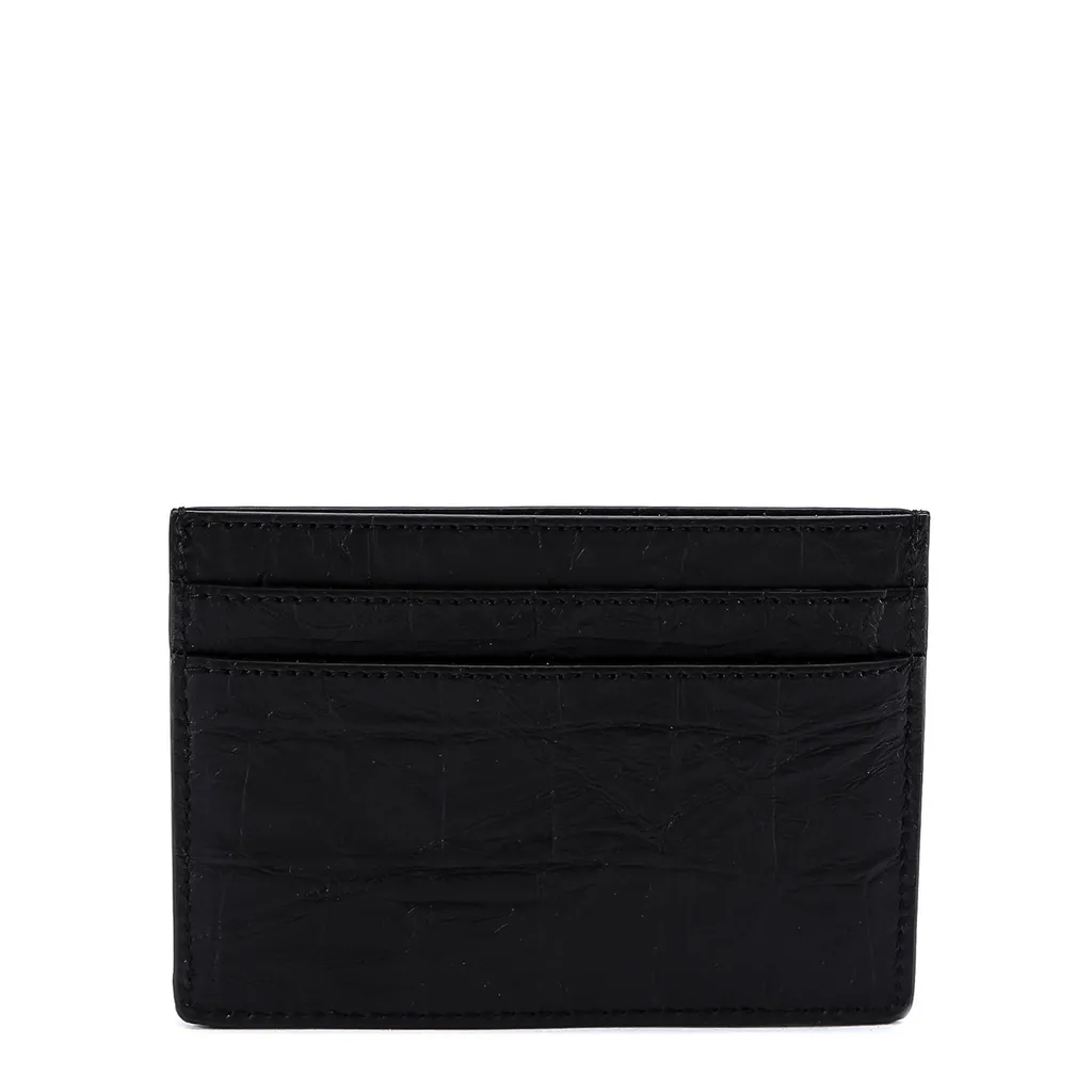 Saint Laurent Cassandre Logo Plaque Cardholder
