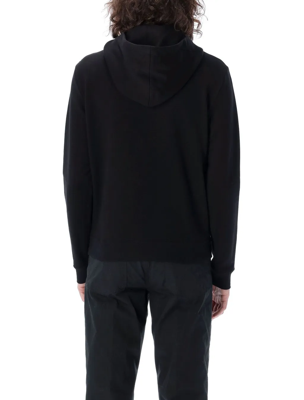 Saint Laurent Logo Printed Drawstring Hoodie