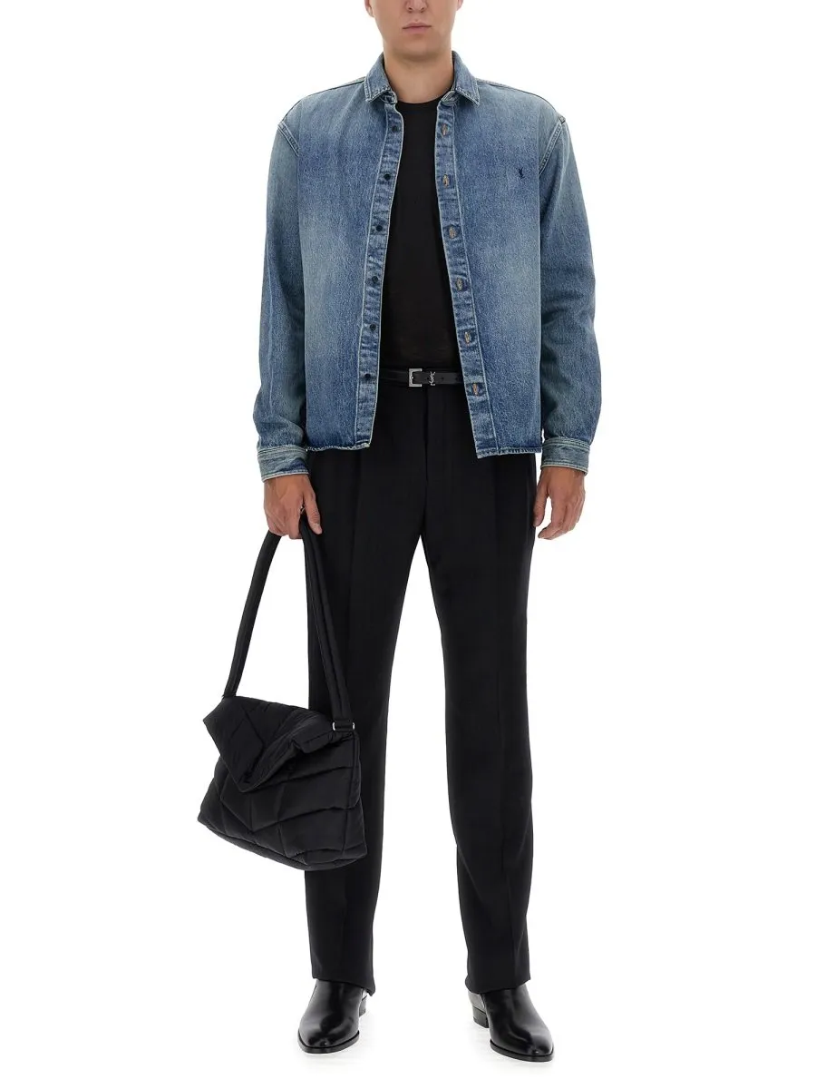 Saint Laurent Cassandre Denim Shirt