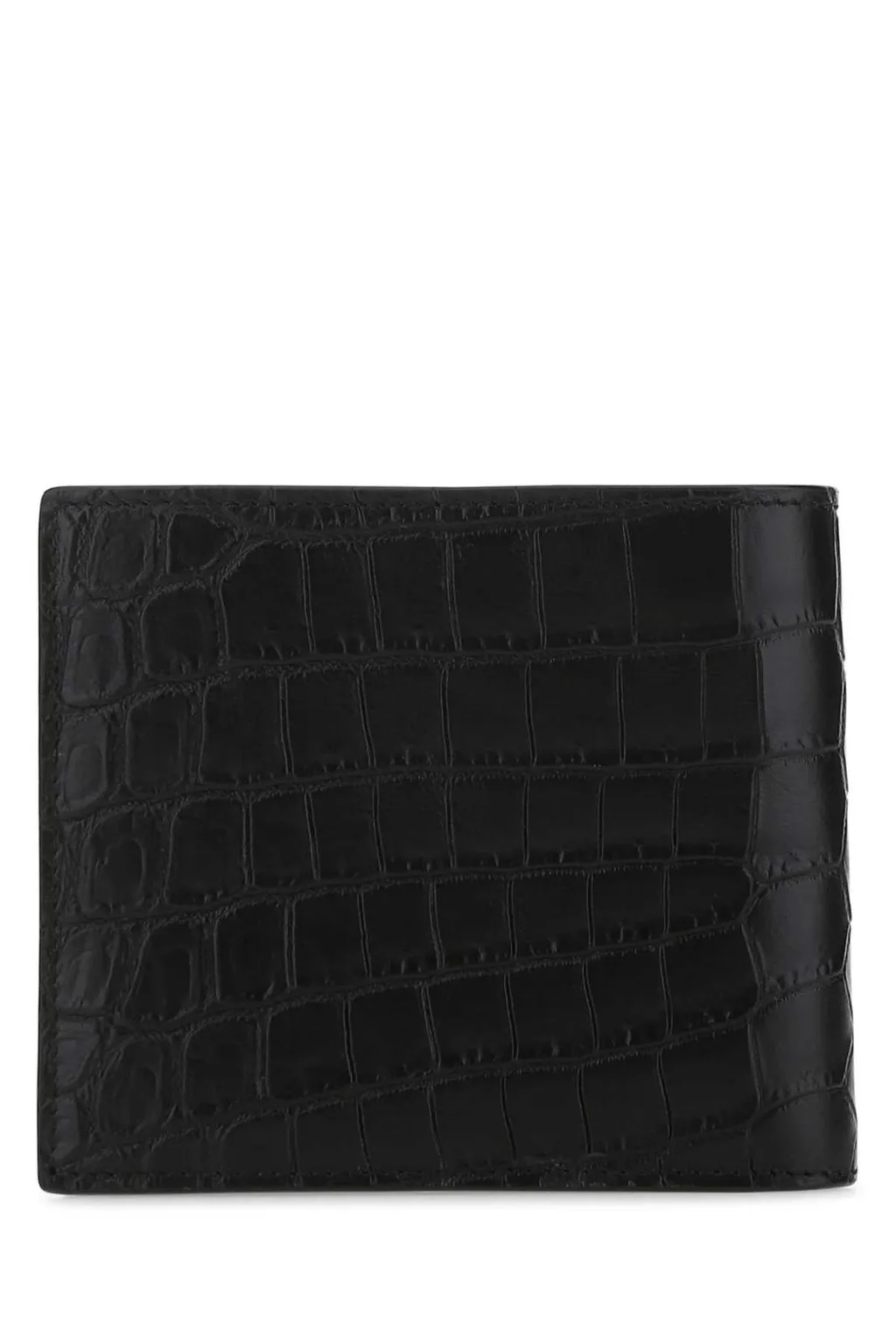 Saint Laurent East/West Embossed Bi-Fold Wallet