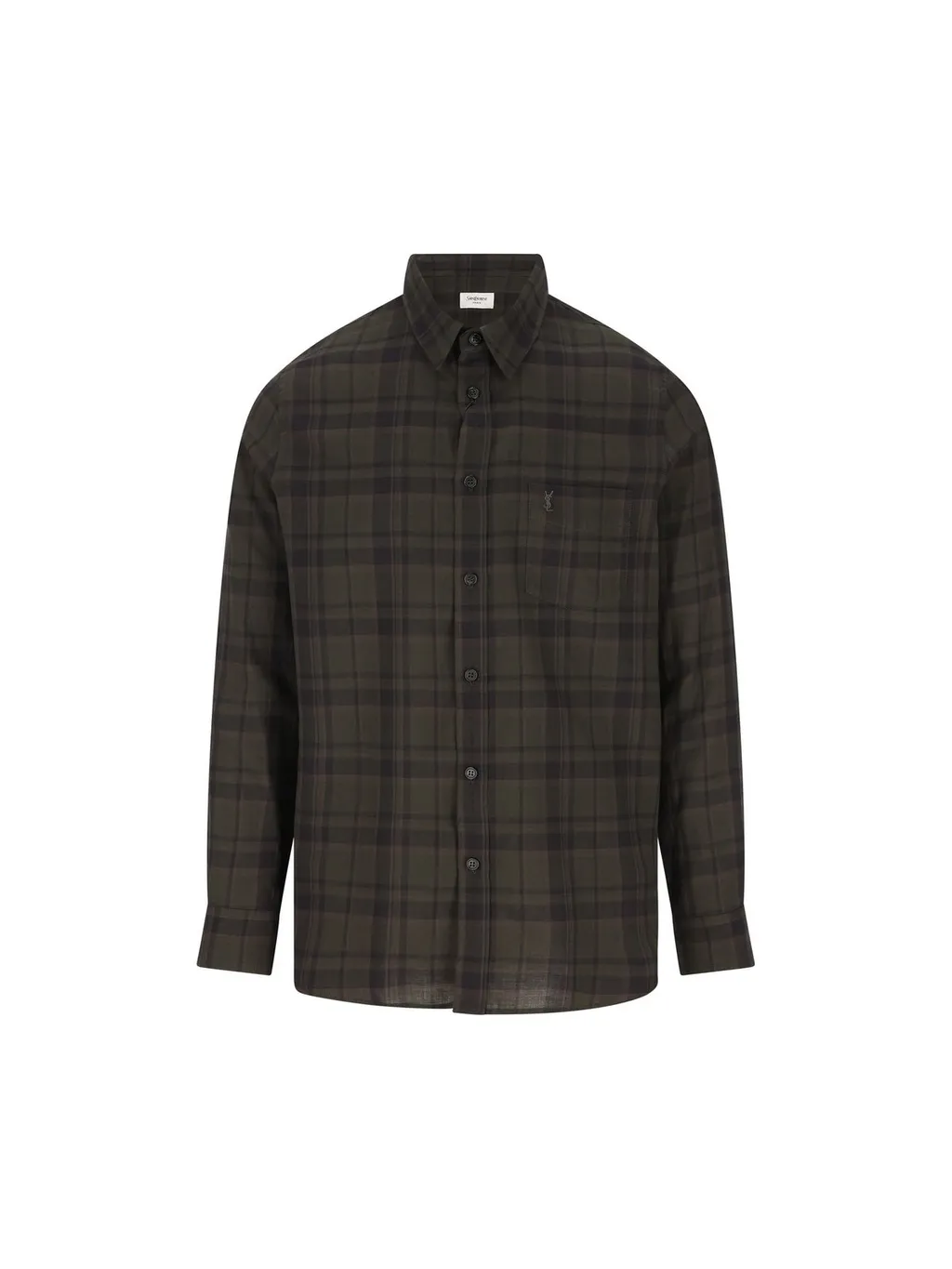 Saint Laurent Cassandre Checked Shirt