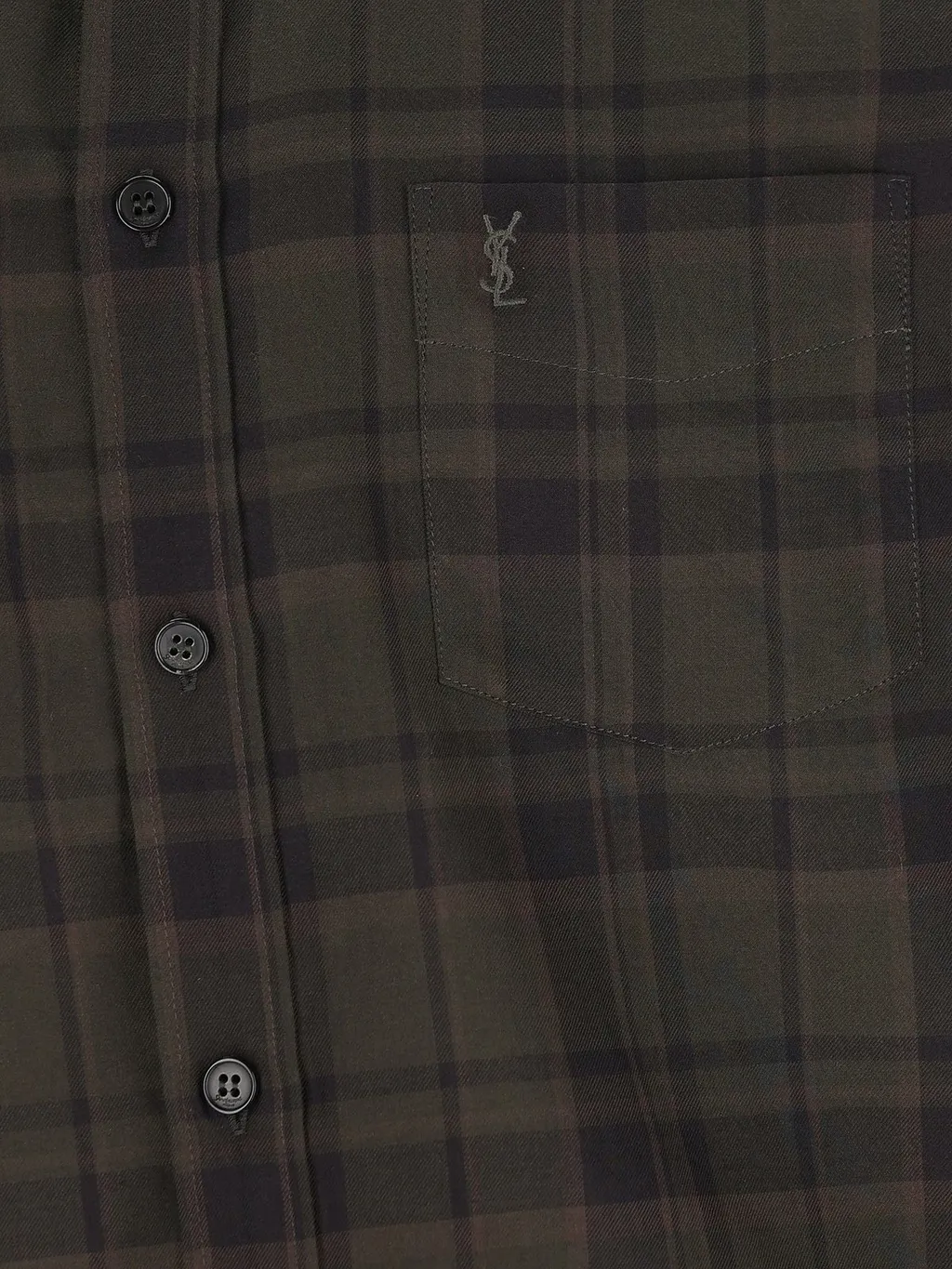 Saint Laurent Cassandre Checked Shirt