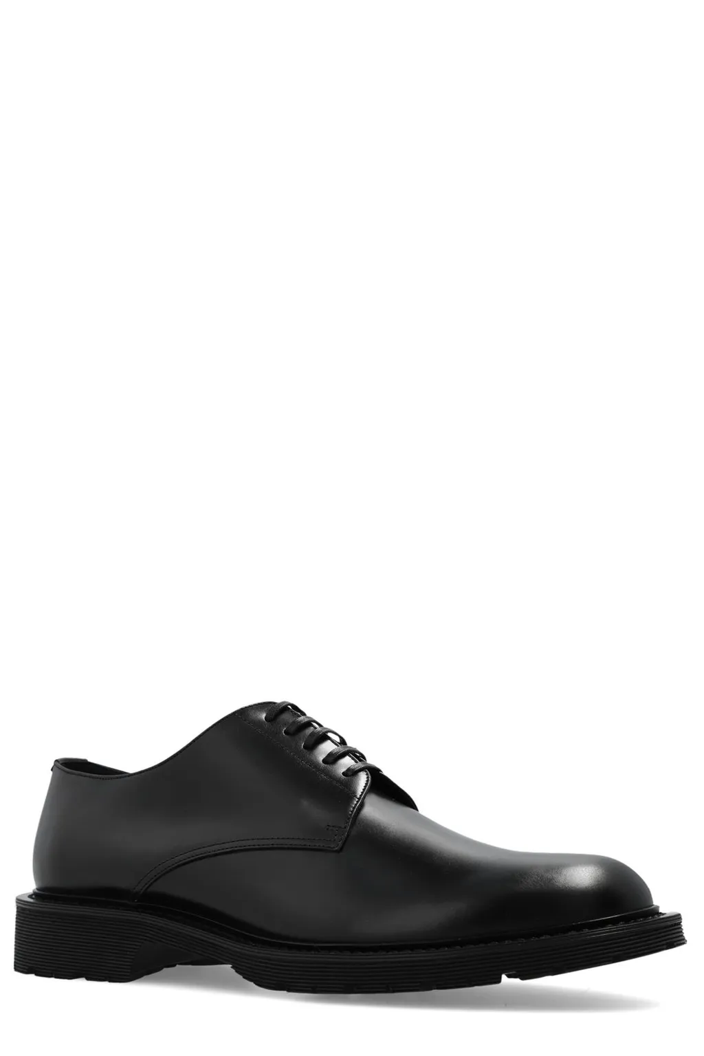 Saint Laurent Almond Toe Lace-Up Shoes