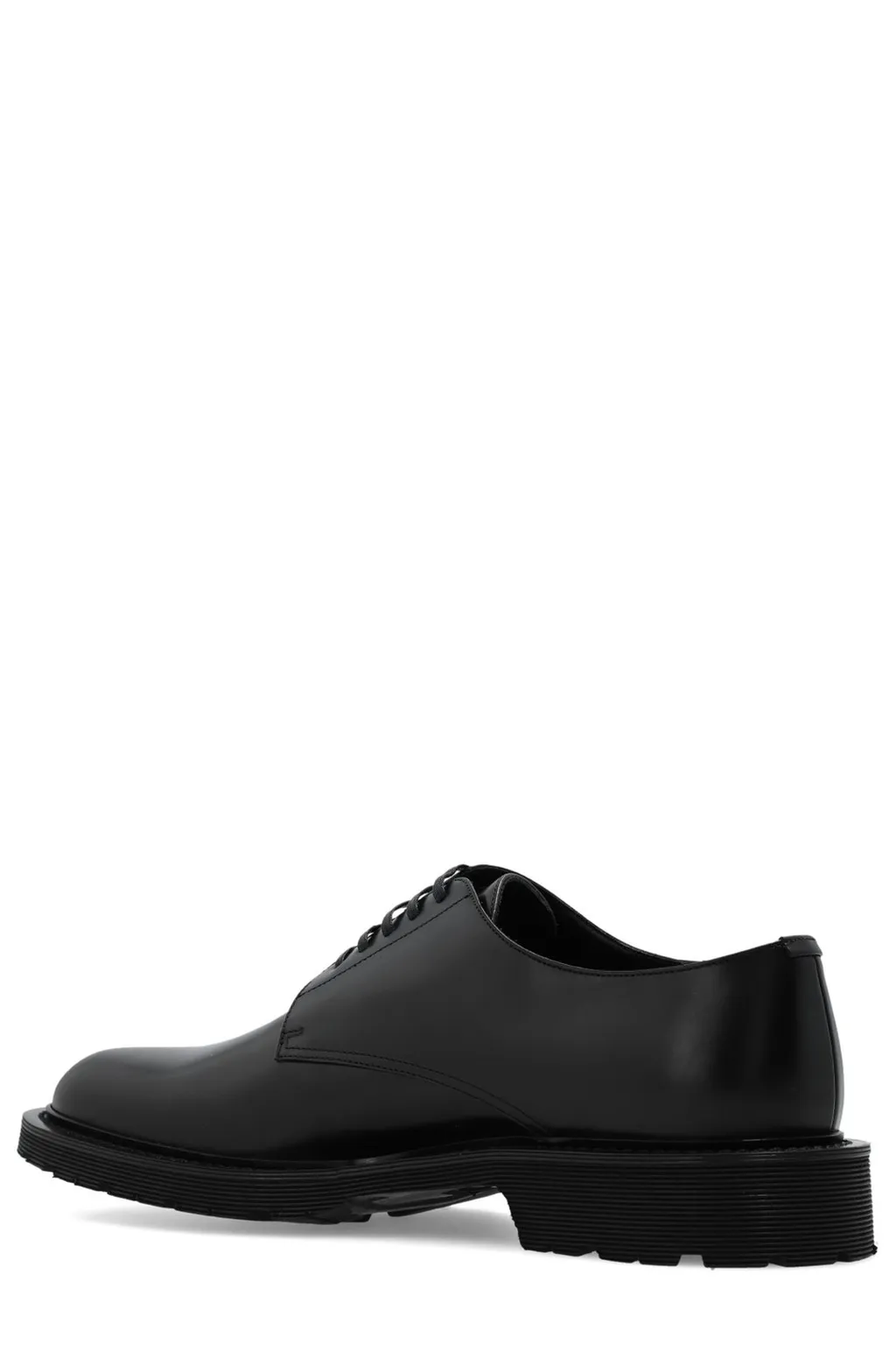 Saint Laurent Almond Toe Lace-Up Shoes
