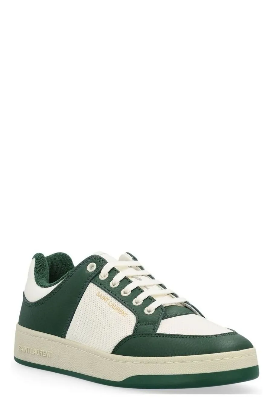 Saint Laurent Sl/61 Round Toe Low-Top Sneakers