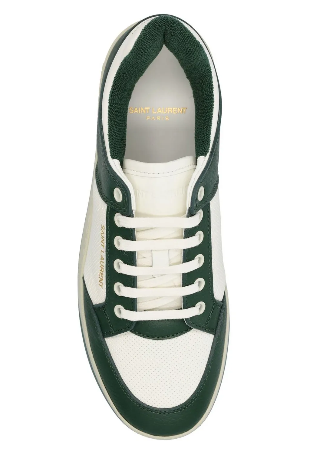 Saint Laurent Sl/61 Round Toe Low-Top Sneakers