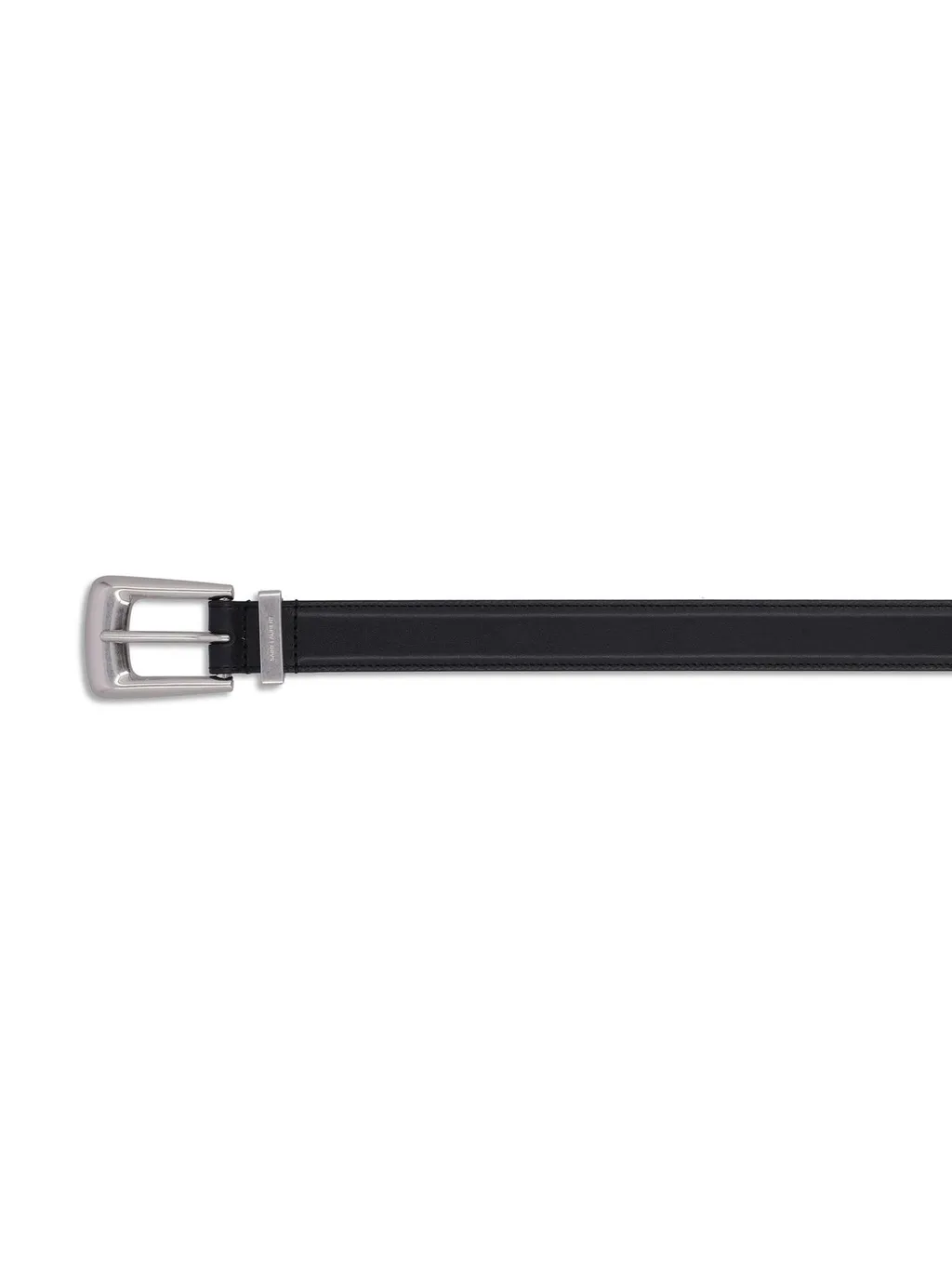 Saint Laurent Folk Logo Engraved Belt