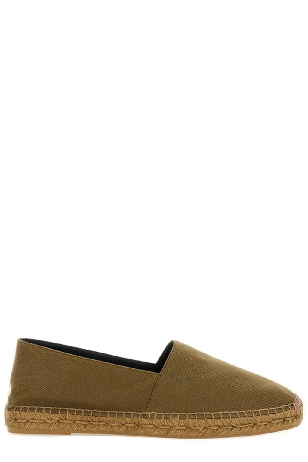 Saint Laurent Logo Embroidered Slip-On Espadrilles