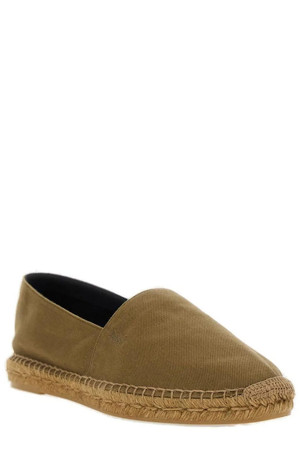Saint Laurent Logo Embroidered Slip-On Espadrilles