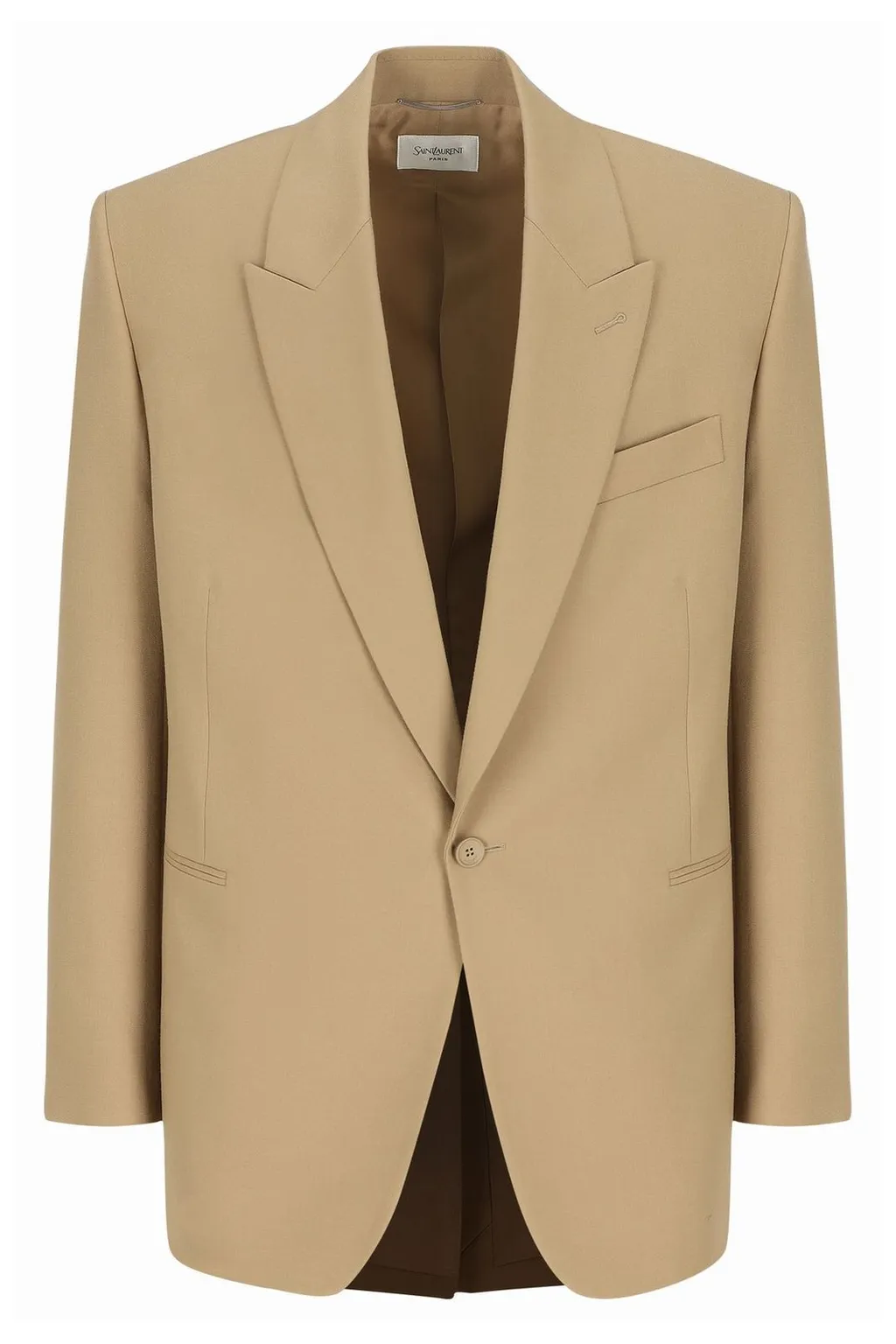 Saint Laurent Single-Breasted Peaked Lapel Jacket