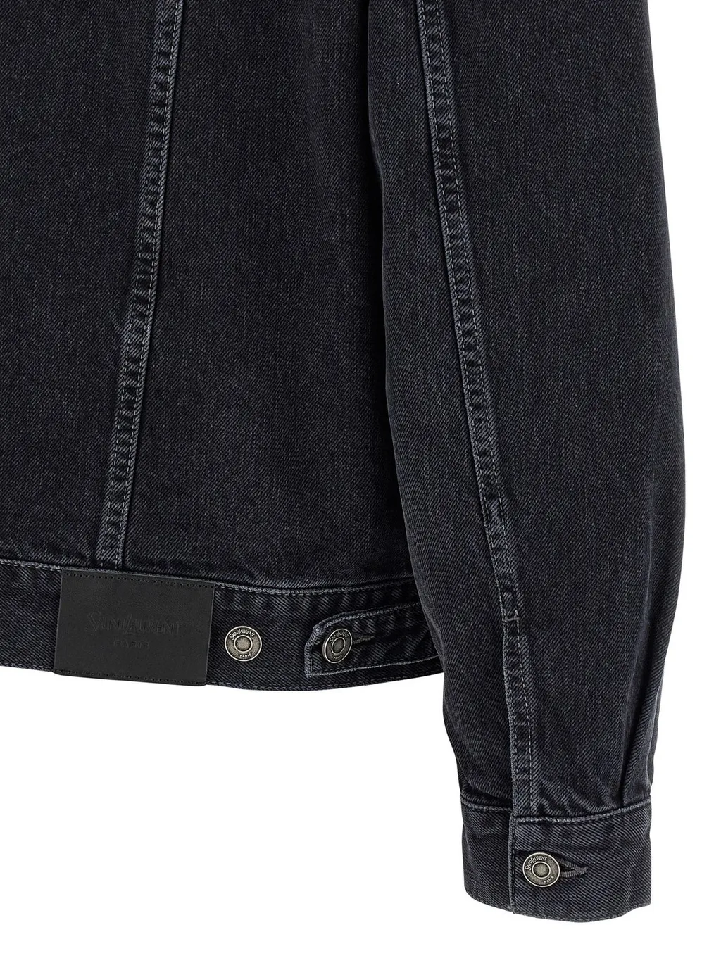 Saint Laurent Button-Up Denim Trucker Jacket
