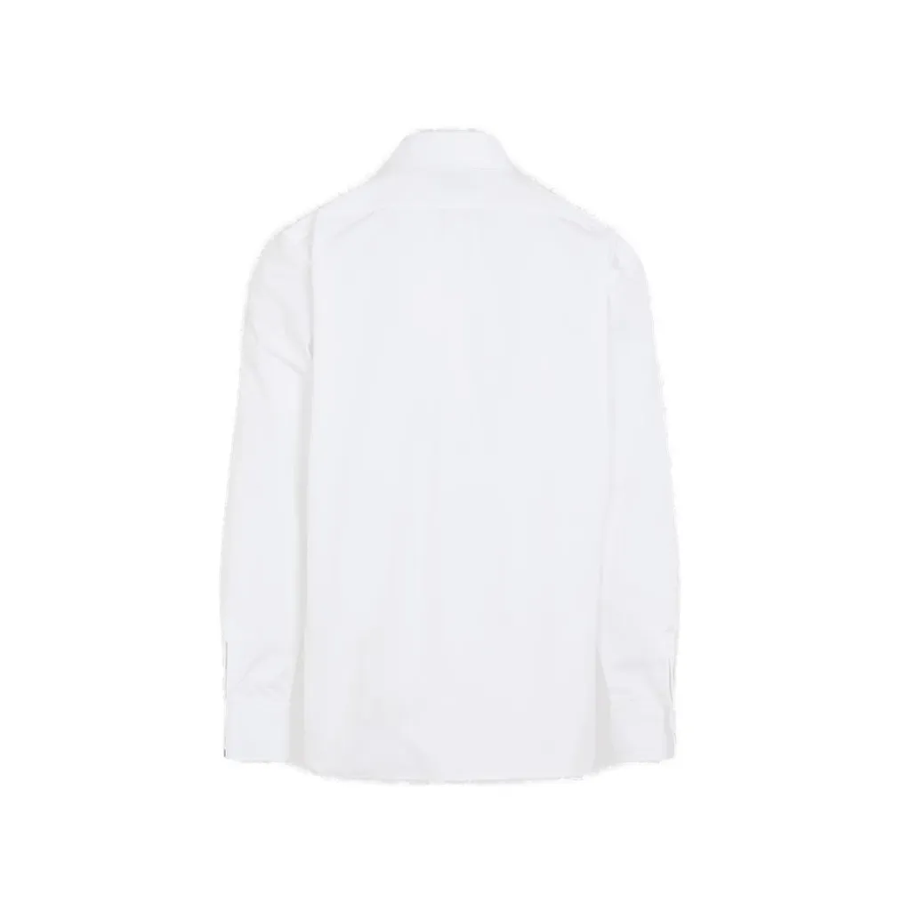 Saint Laurent Cassandre Buttoned Straight Hem Shirt