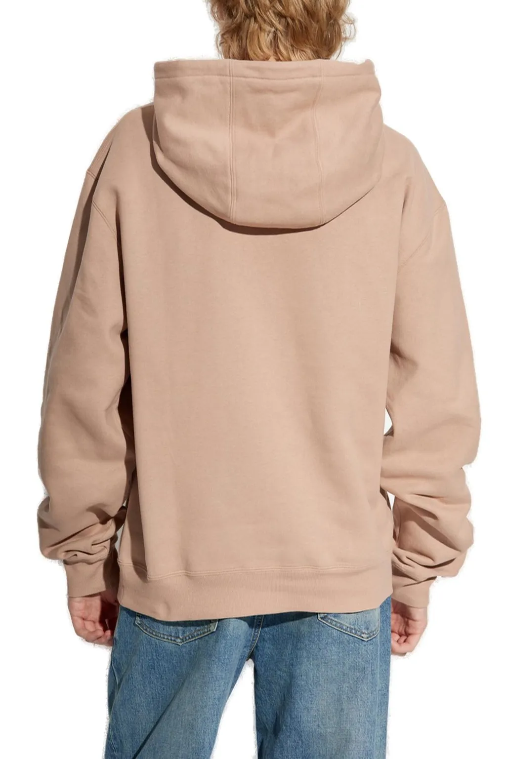 Saint Laurent Logo Patch Drawstring Hoodie