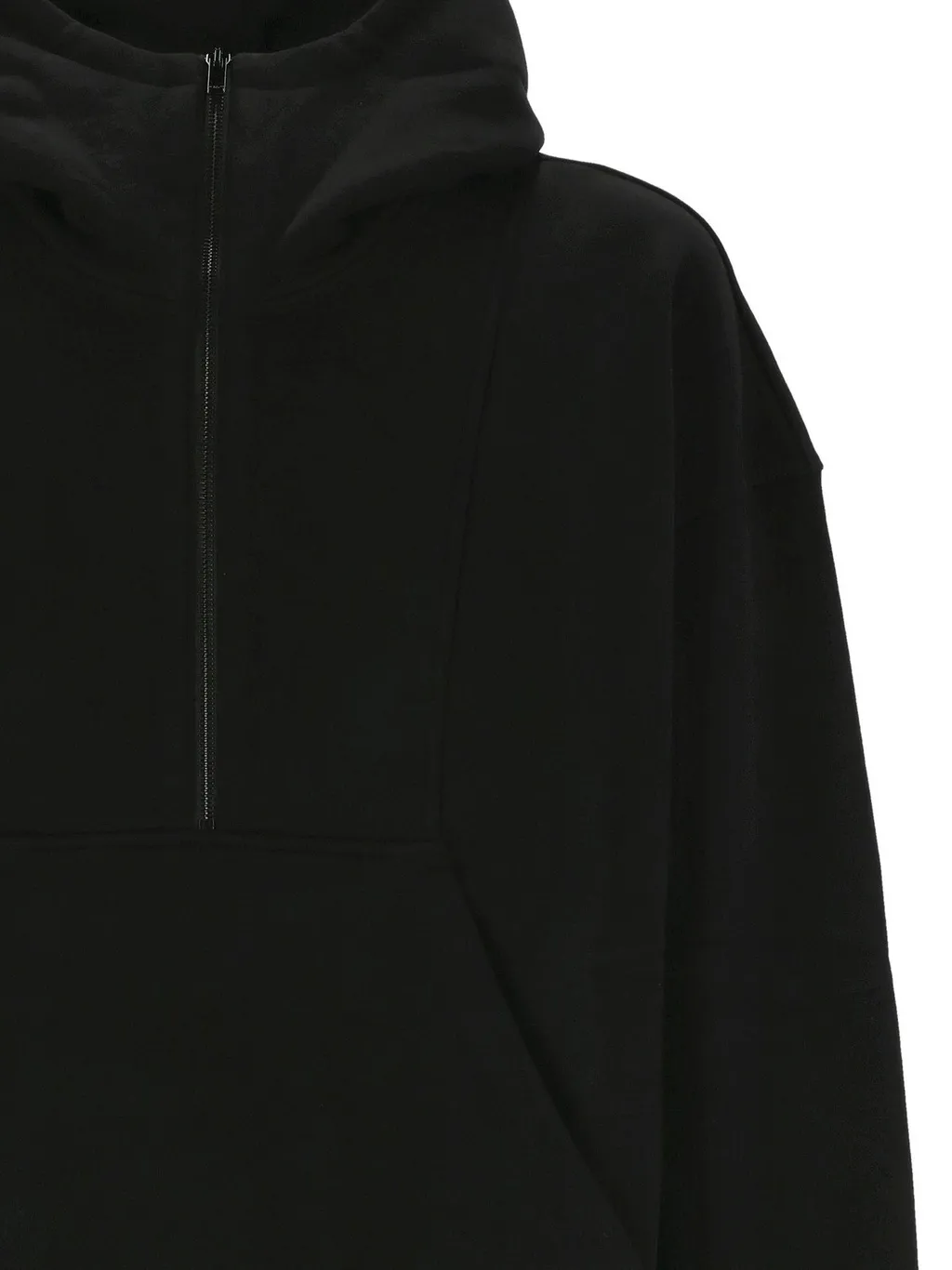 Saint Laurent Half-Zipped Long-Sleeved Hoodie