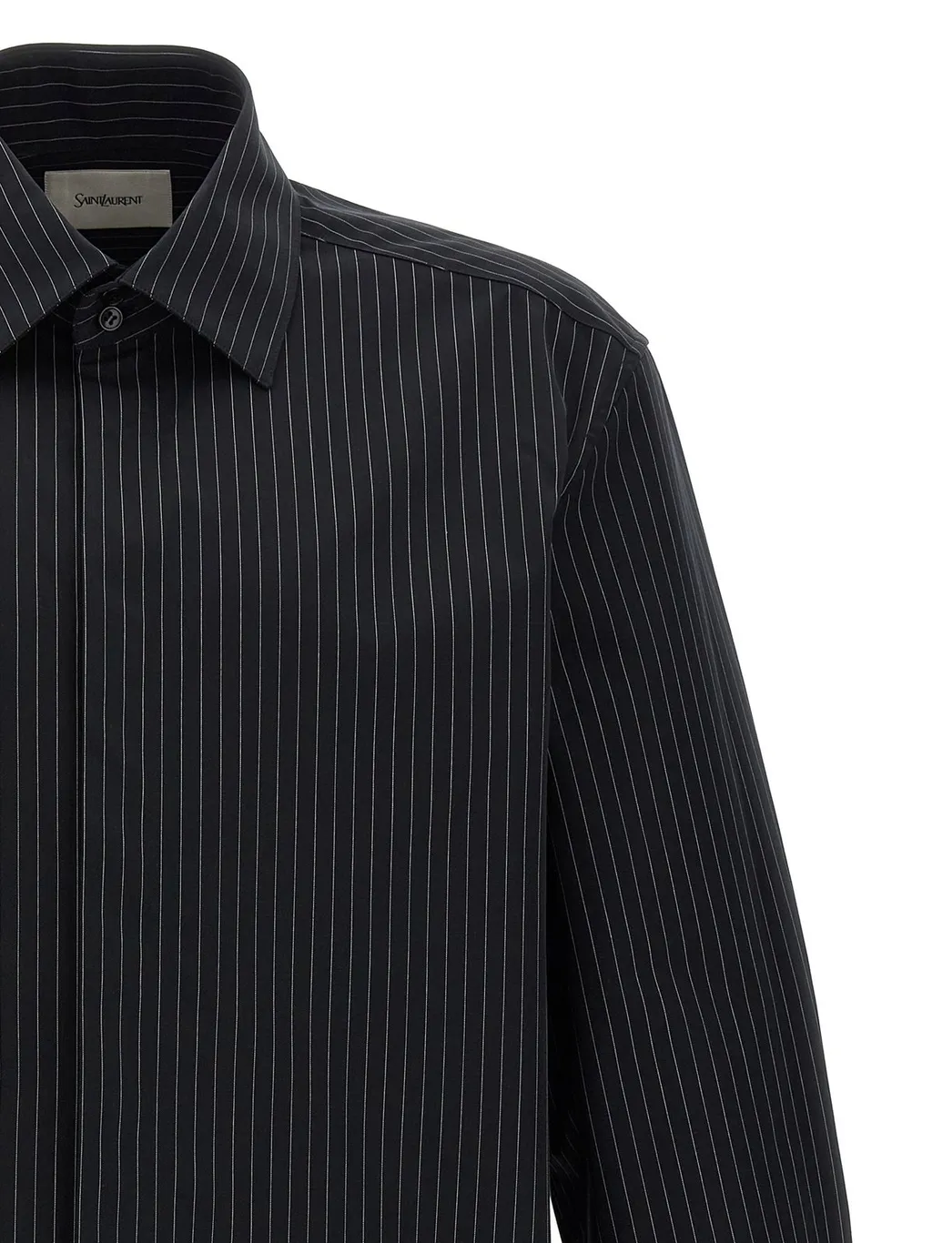 Saint Laurent Cassandre Striped Shirt