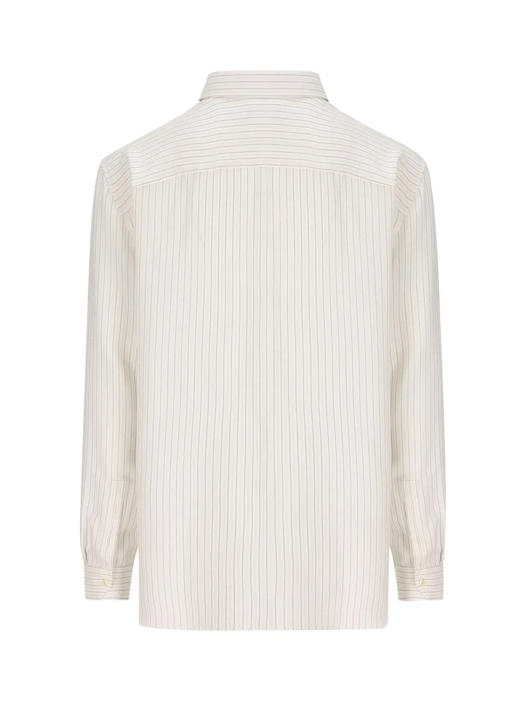 Saint Laurent Striped Long-Sleeved Shirt