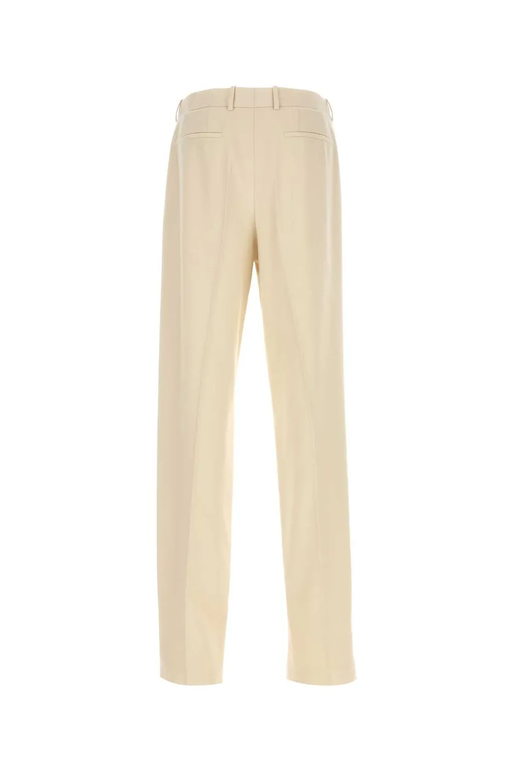 Saint Laurent Pleat Detailed Straight Leg Pants