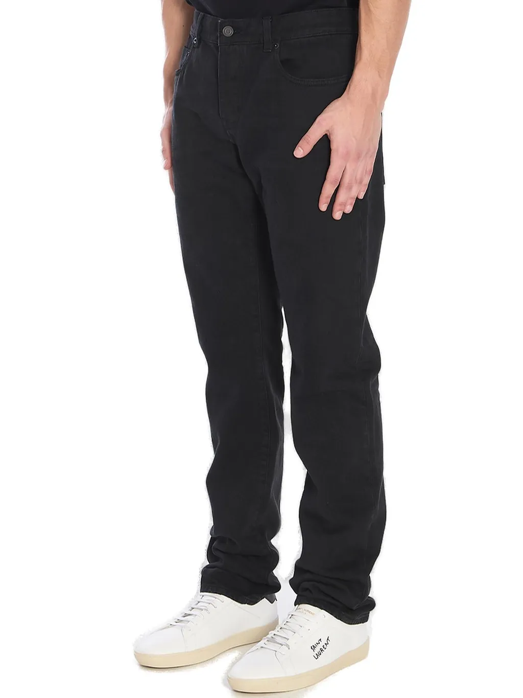 Saint Laurent Mid-Rise Relaxed Slim Jeans