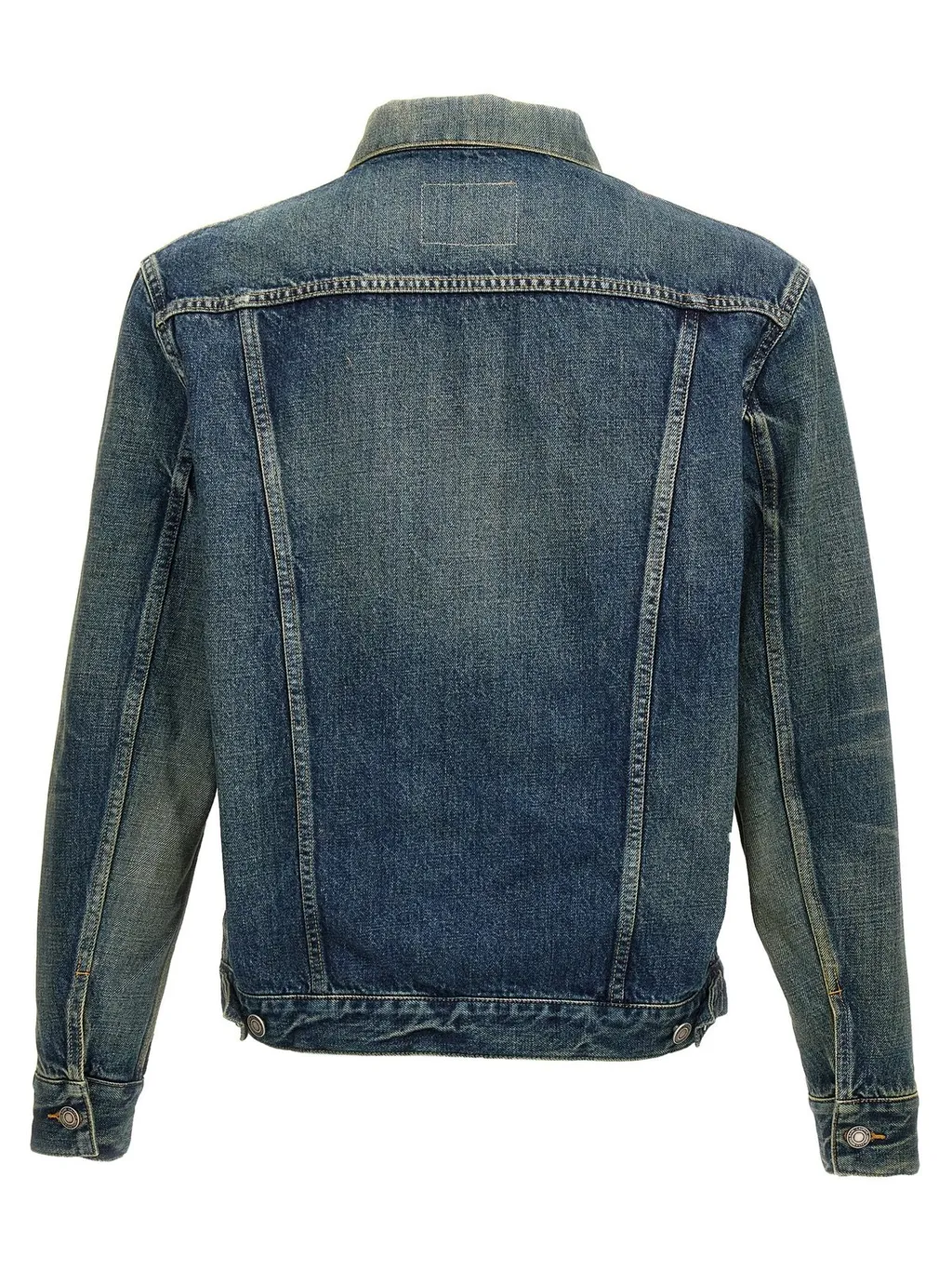 Saint Laurent Buttoned Long-Sleeved Denim Jacket