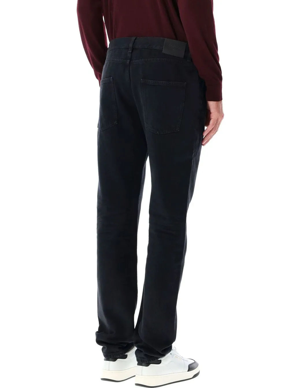 Saint Laurent Low-Rise Straight Leg Jeans