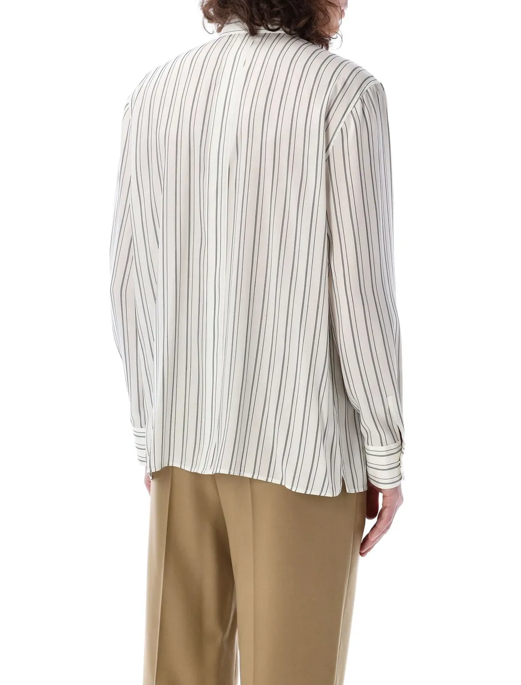 Saint Laurent Striped Button-Up Shirt