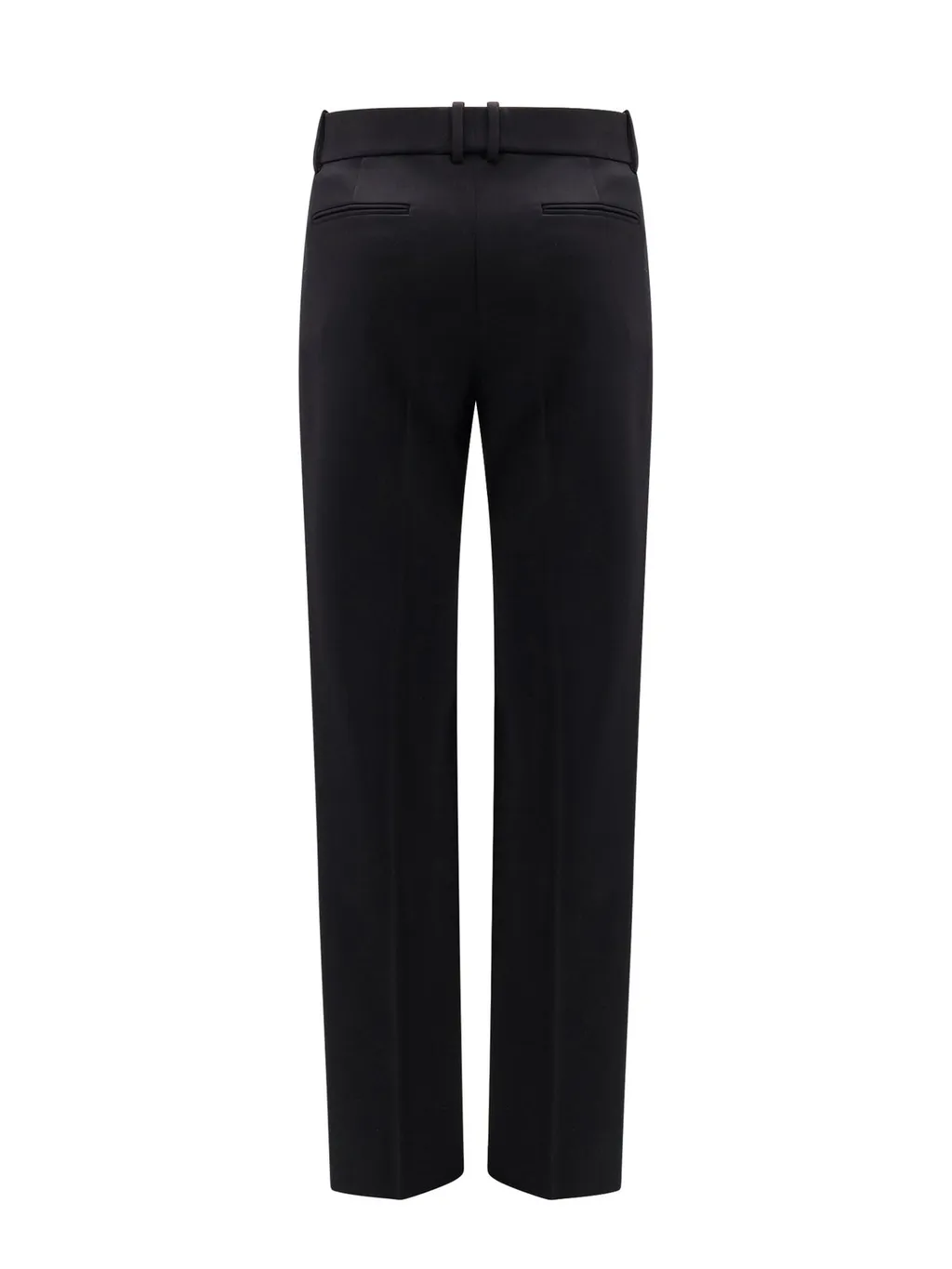 Saint Laurent Pleat Detailed Straight Leg Trousers