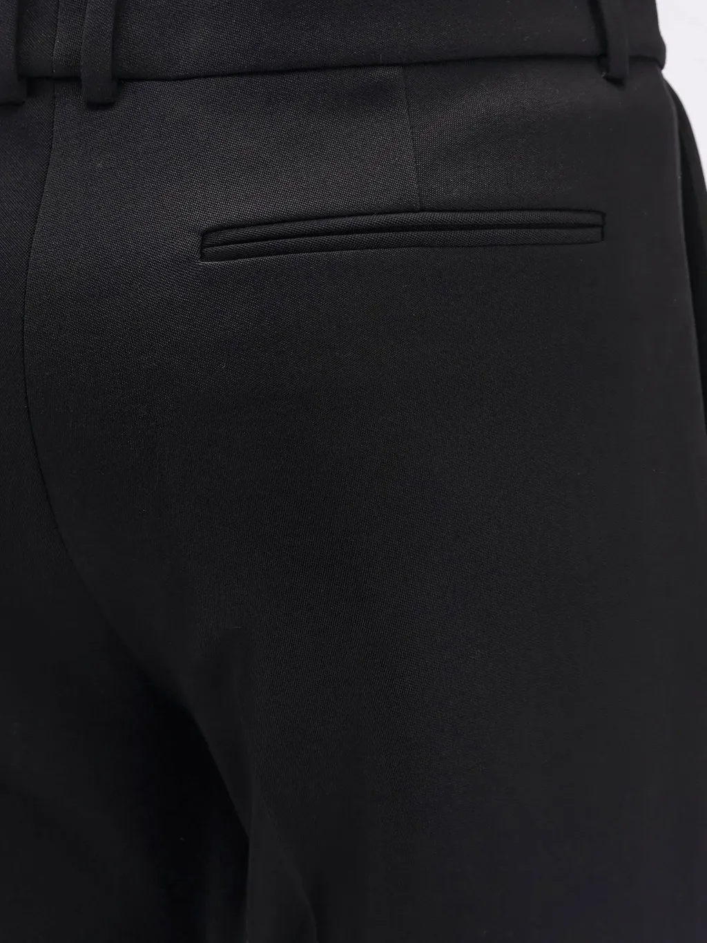 Saint Laurent Pleat Detailed Straight Leg Trousers