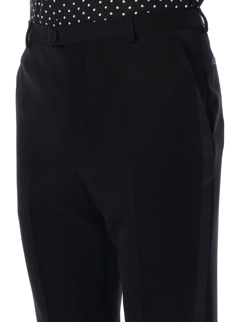 Saint Laurent High Waist Tuxedo Trousers