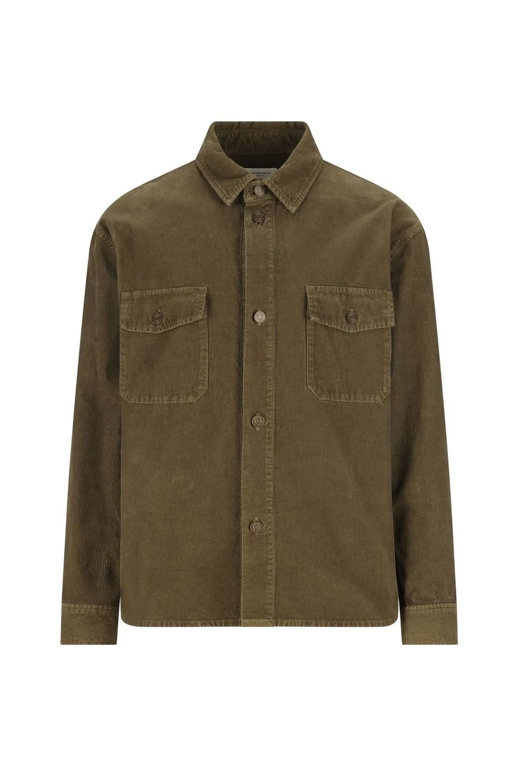 Saint Laurent Corduroy Button-Up Overshirt