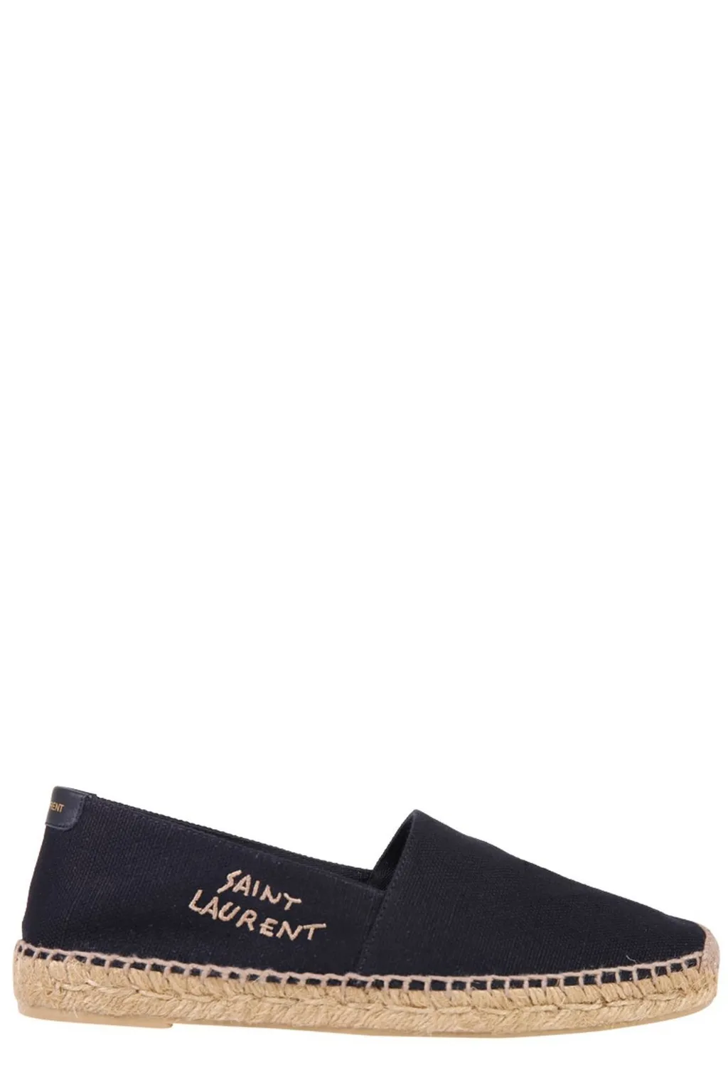 Saint Laurent Logo Embroidered Slip-On Espadrilles