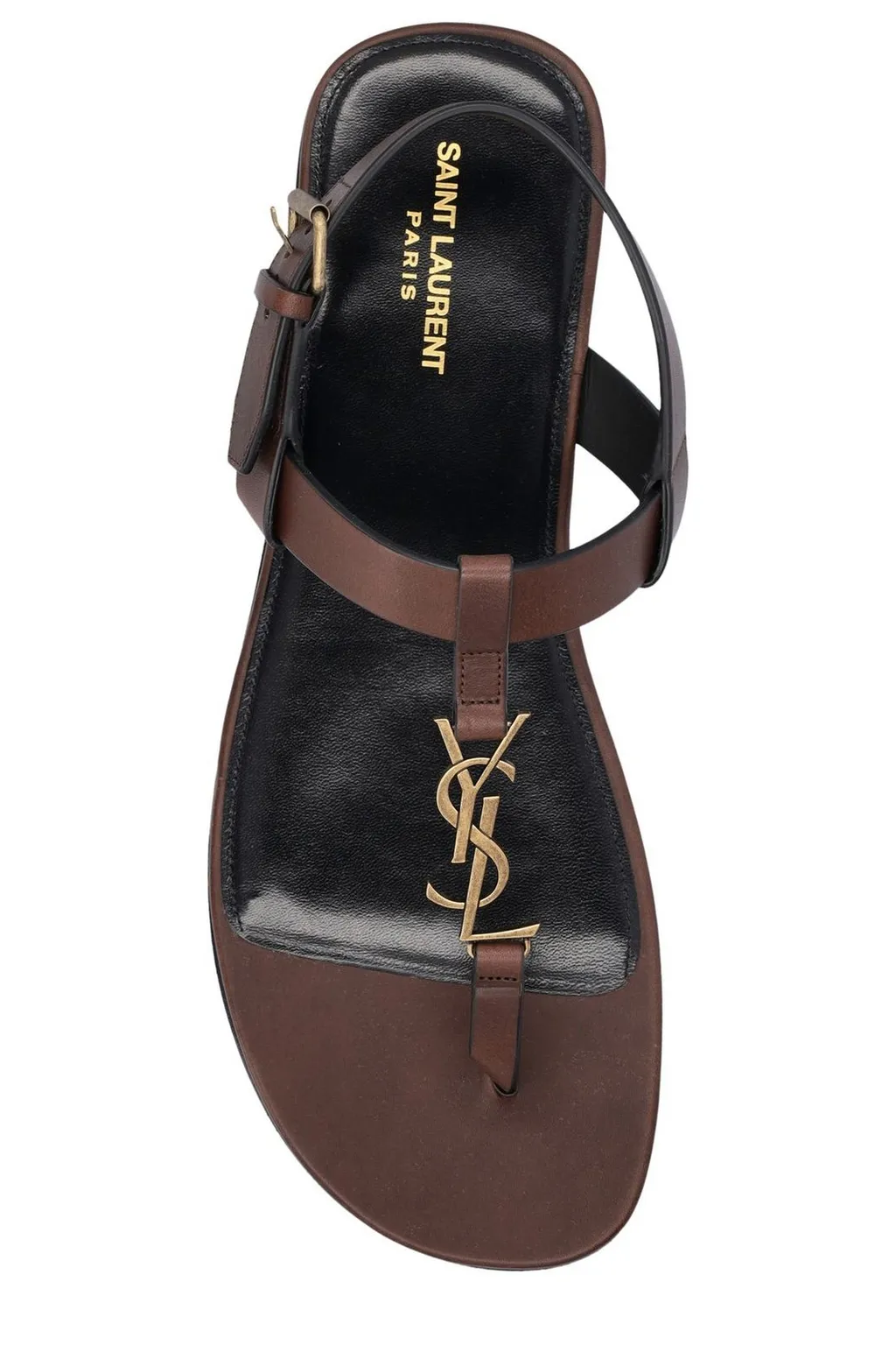 Saint Laurent Cassandra Logo Plaque Sandals