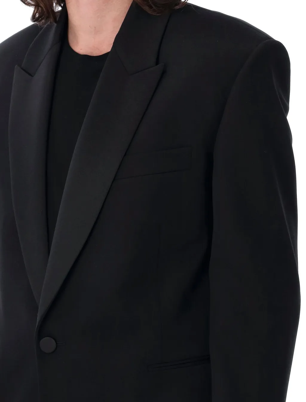 Saint Laurent Single-Breasted Tuxedo Jacket