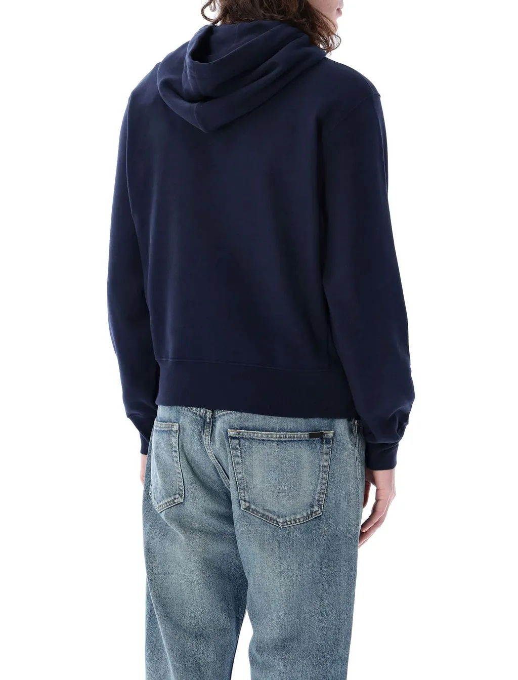 Saint Laurent Cassandre Drawstring Hoodie