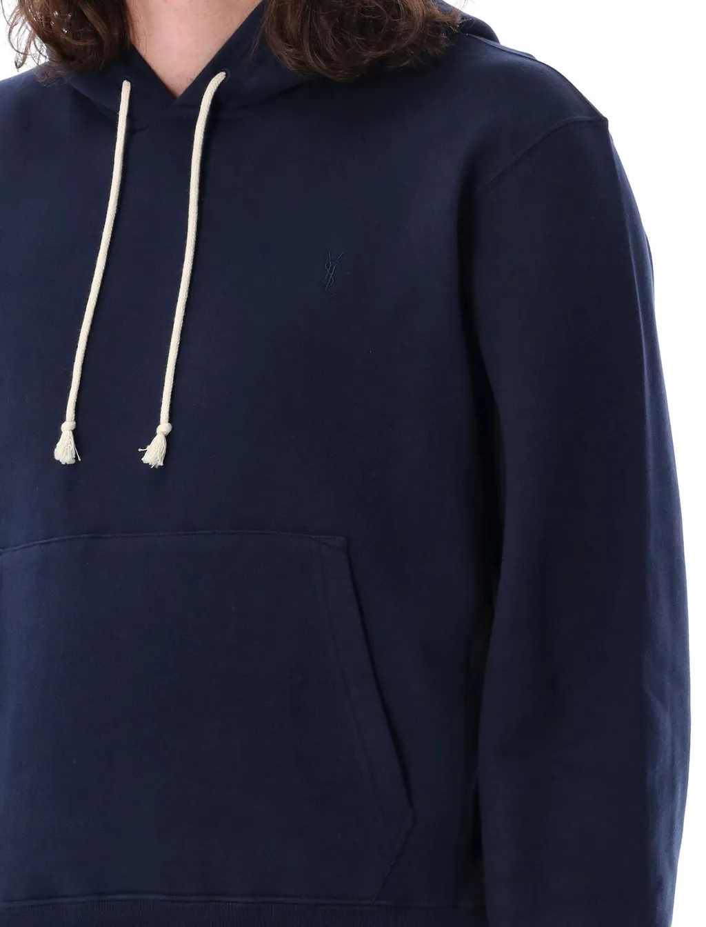 Saint Laurent Cassandre Drawstring Hoodie