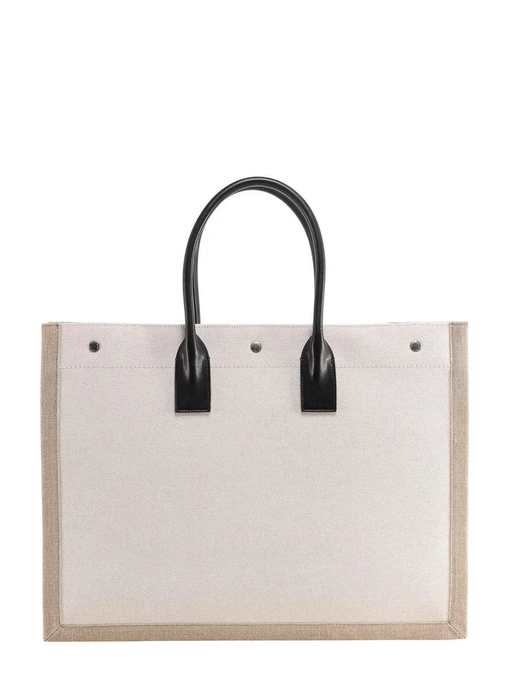 Saint Laurent Rive Gauche Logo Printed Tote Bag