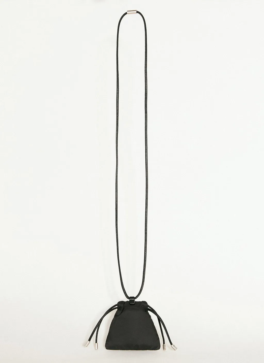 Saint Laurent Logo Lettering Drawstring Airpods Case