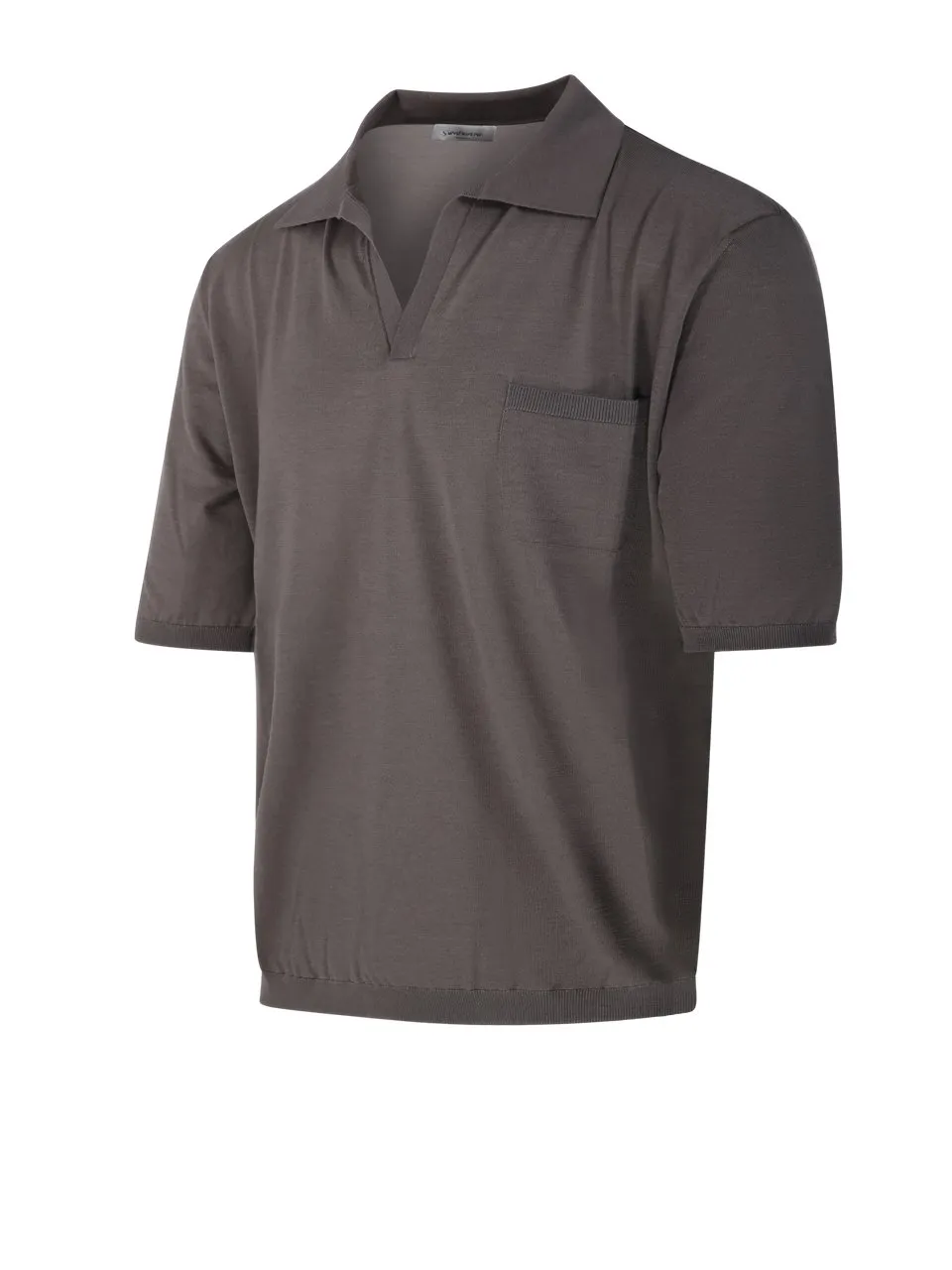Saint Laurent V-Neck Short-Sleeved Polo Shirt