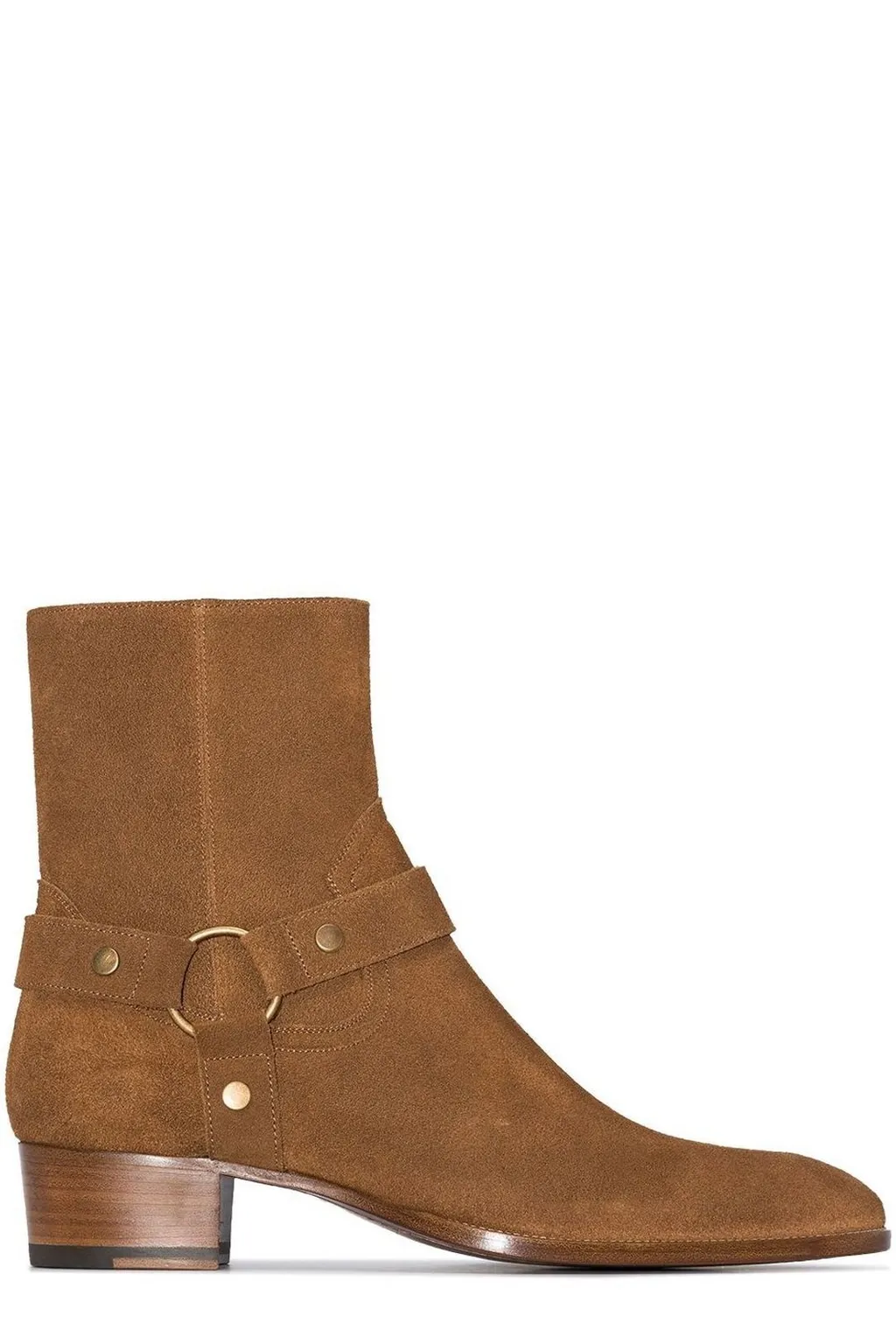 Saint Laurent Wyatt Harness Ankle Boots
