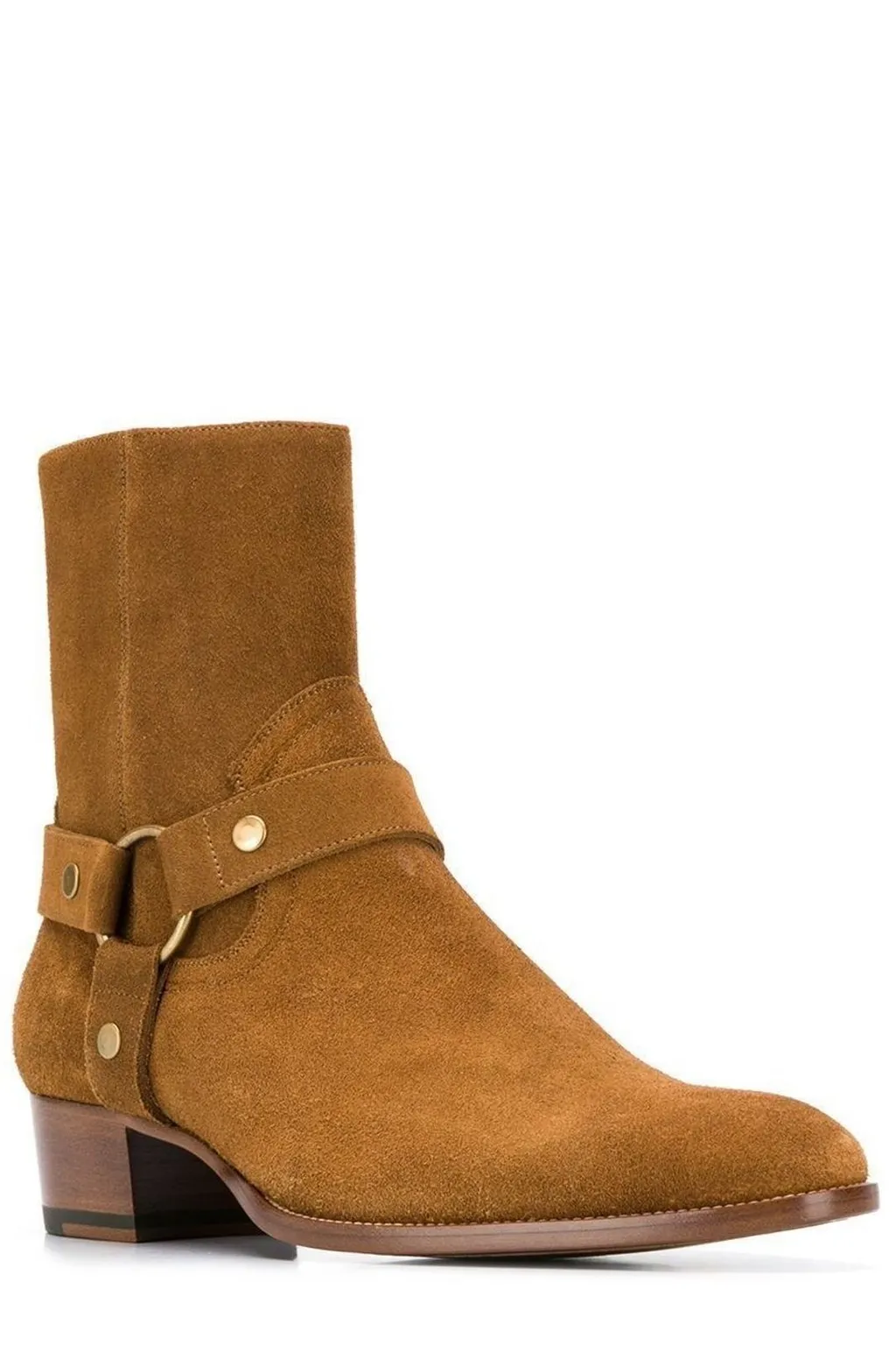 Saint Laurent Wyatt Harness Ankle Boots